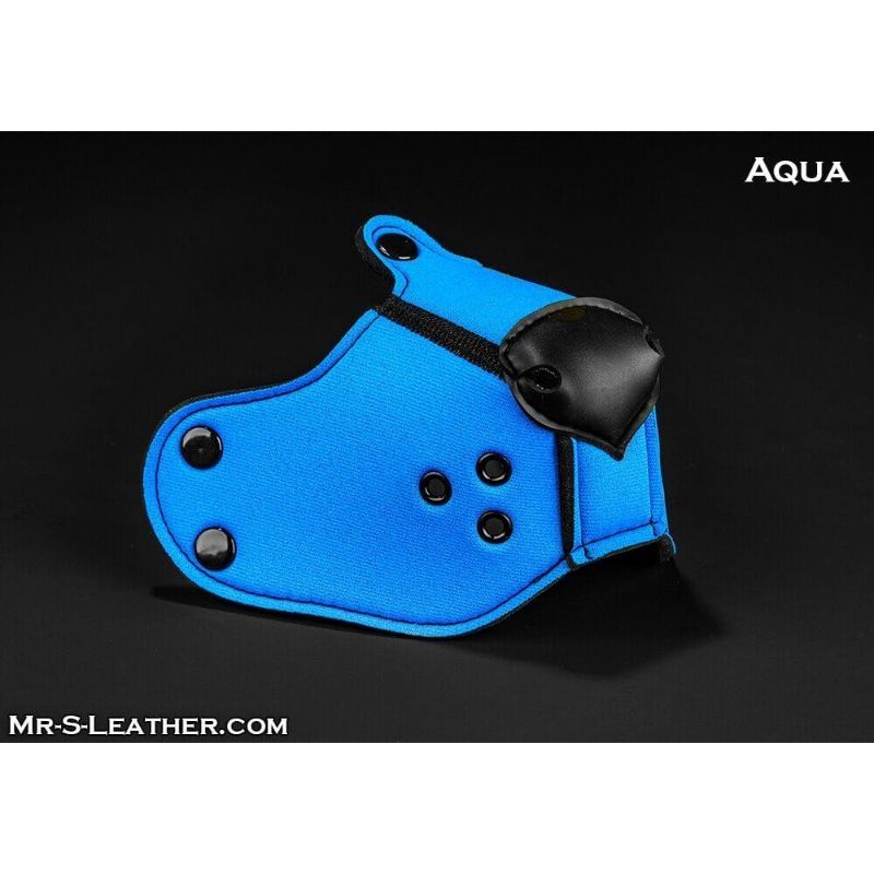 Mr S Leather NEOPRENE Puppy K9 Muzzle | Aqua