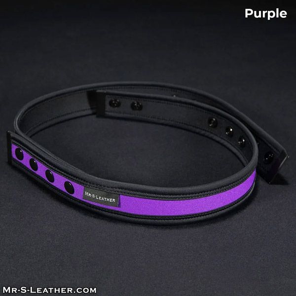 Mr. S Leather Neo Chastity Waist Strap for KINK3D | Purple