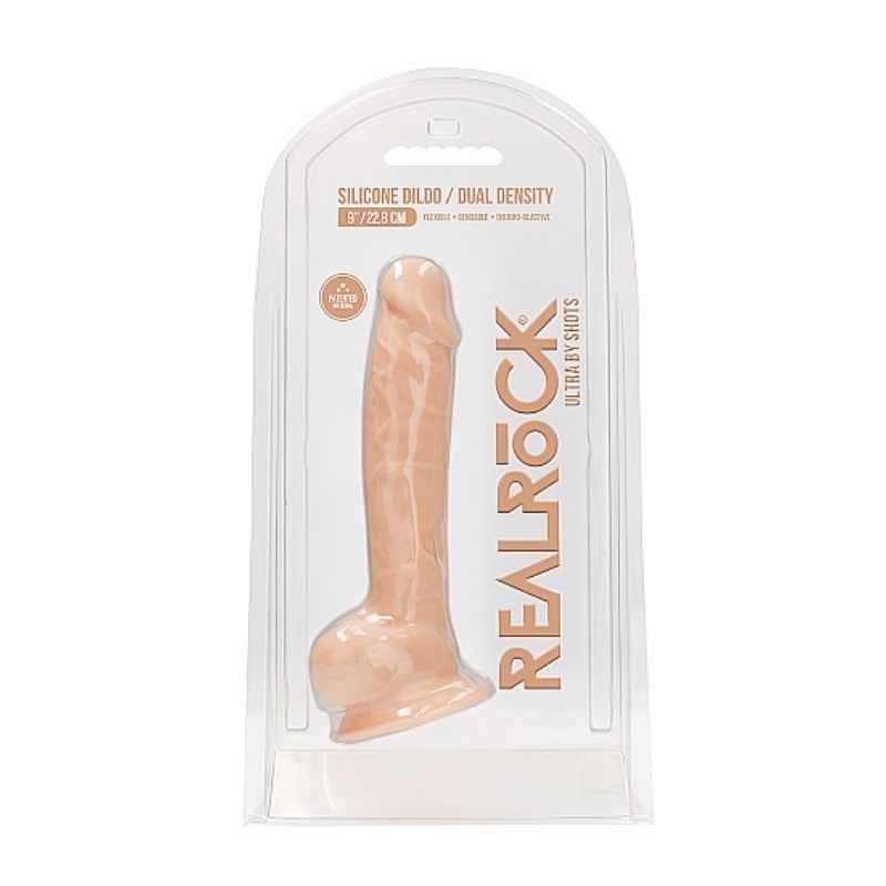 Realistic Dildo With Balls - Cream | 9 Inches