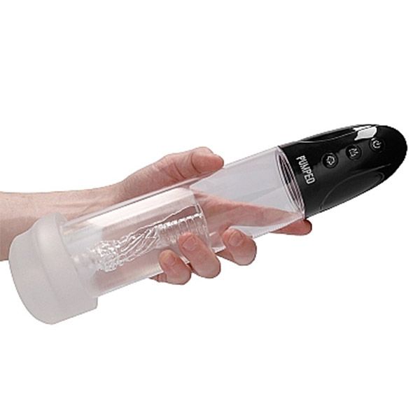 Rechargeable Automatic Cyber Pump with Sleeve | Transparent