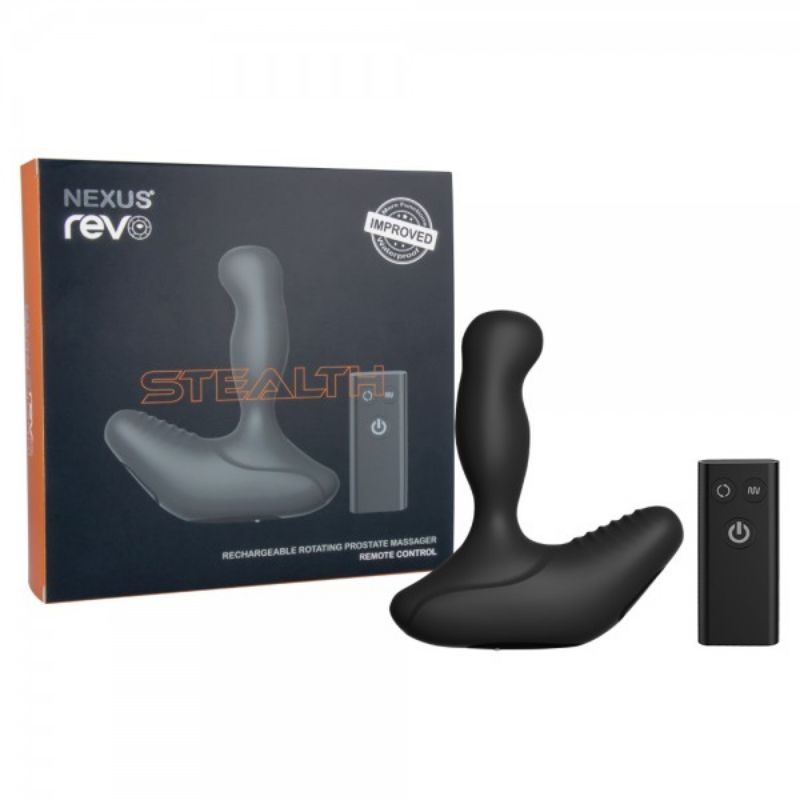 Nexus REVO STEALTH Waterproof Rotating Prostate Massager | Black
