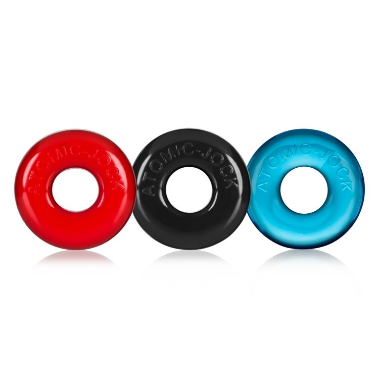 Oxballs RINGER Donut Cockring 3 Pack - Multi-Colour