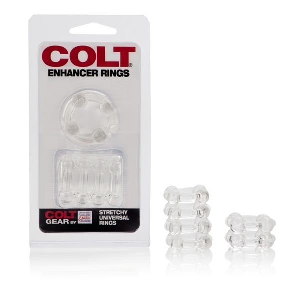 COLT Enhancer Stretchy Cockrings Clear