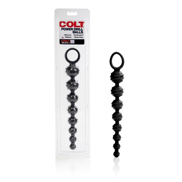 COLT Power Drill Balls - Ribbed Anal Beads