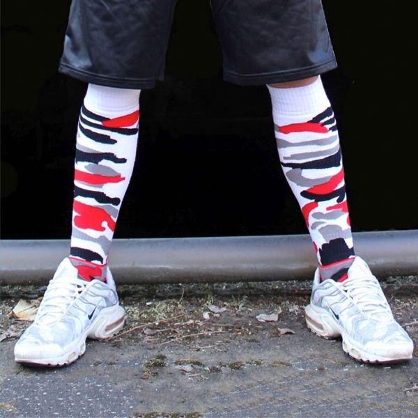 Sk8erboy MX Socks | White/Black/Red 