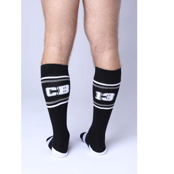 Cell Block 13 CHALLENGER Knee Length Socks | Black