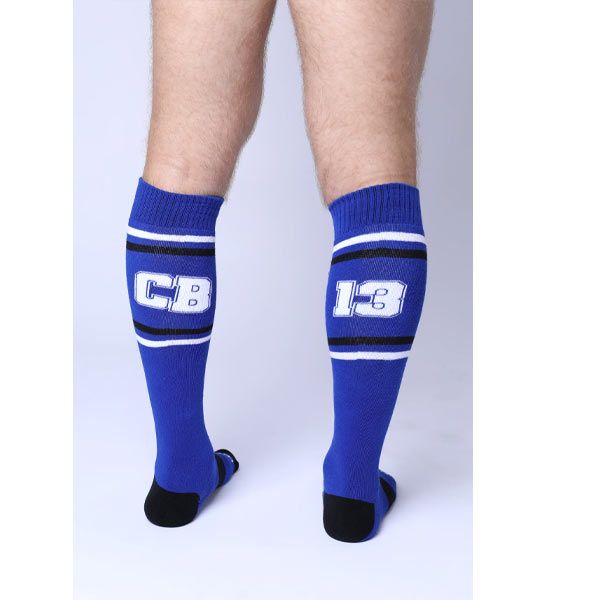 Cell Block 13 CHALLENGER Knee Length Socks | Blue