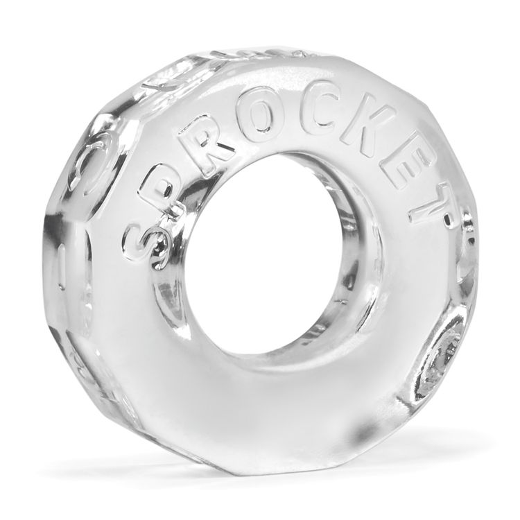 Oxballs SPROCKET Super-Stretch Cockring - Atomic Jock: Clear