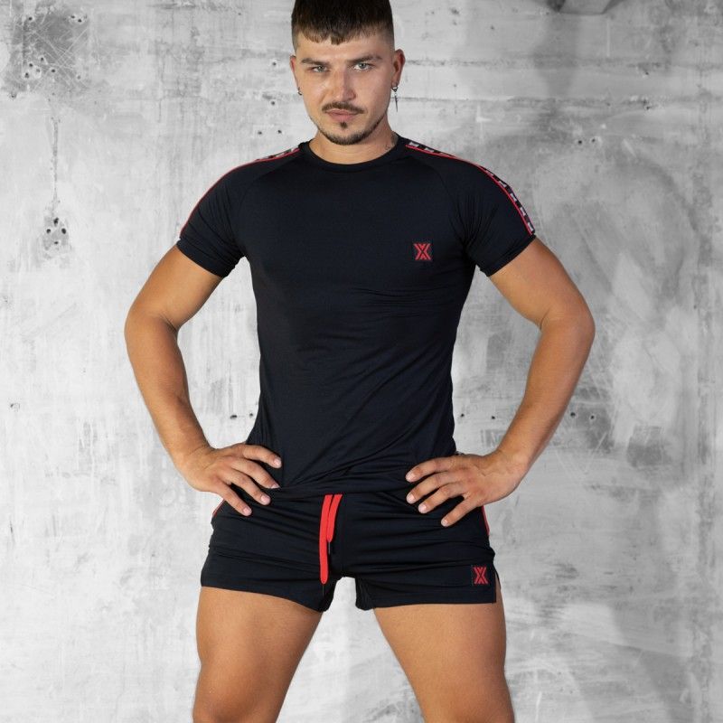 Boxer Barcelona Stretch T | Black/Red
