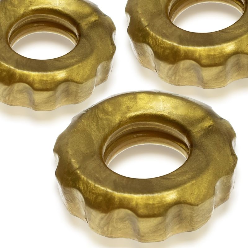 Oxballs SUPERHUJ Cock/Ball Rings 3 Pack | Bronze Metallic