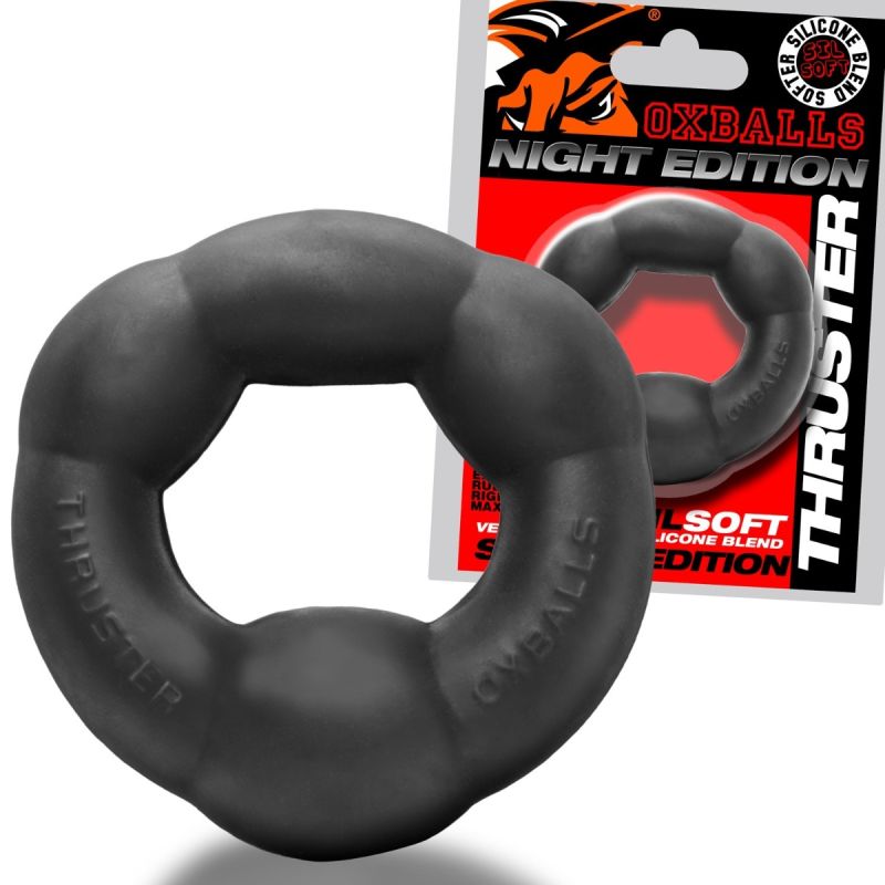 Oxballs THRUSTER Buldge Lifter Cockring | Night Black