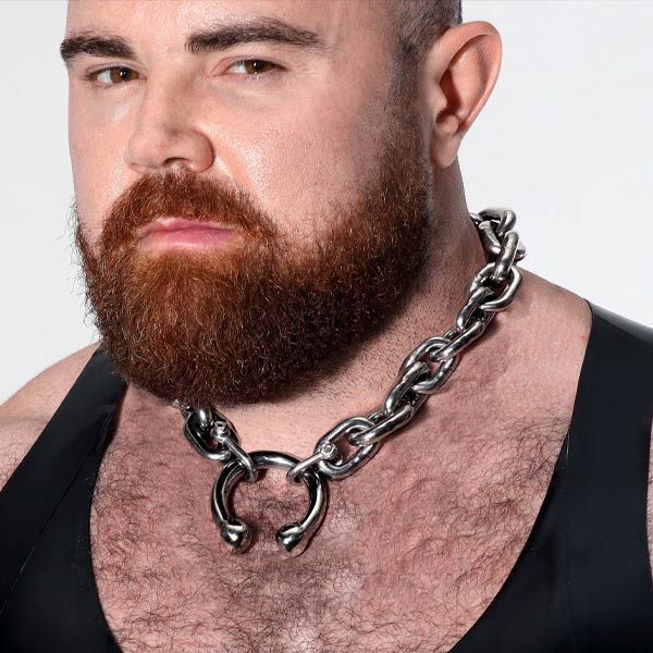 Dark Room Titan Sleek Arc Necklace | Steel