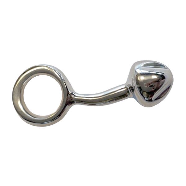 Titus 3 inch Butt Plug with Finger Ring | Stainless Steel