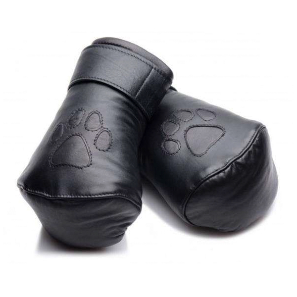 LEATHER PADDED PUPPY MITTS