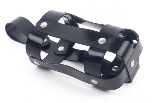 VAST Stitched Design Lube Bottle Holder | Black