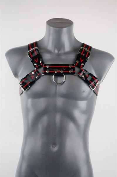 VAST Bulldog Chest Harness | Black & Red Trim