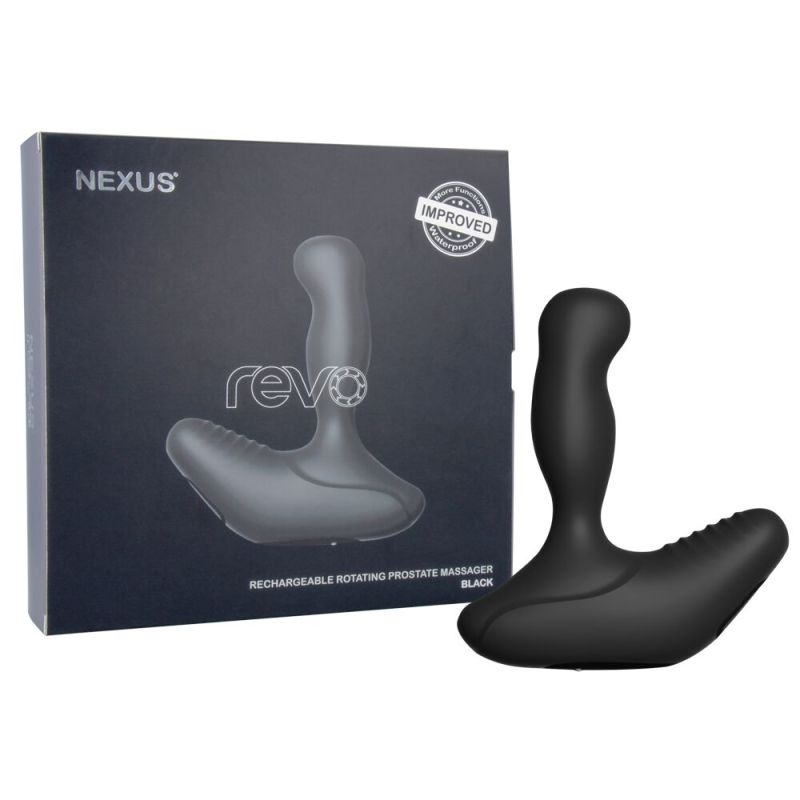 Nexus REVO Waterproof Rotating Prostate Massager | Black