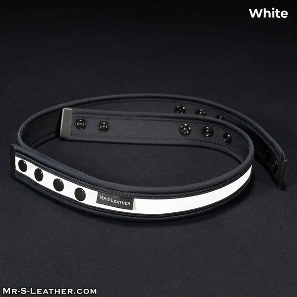 Mr. S Leather Neo Chastity Waist Strap for KINK3D | White