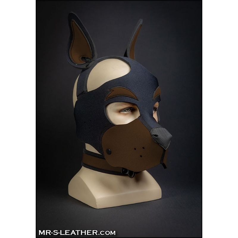 Mr S Leather Neo WOOF! Head Harness | Black & Brown
