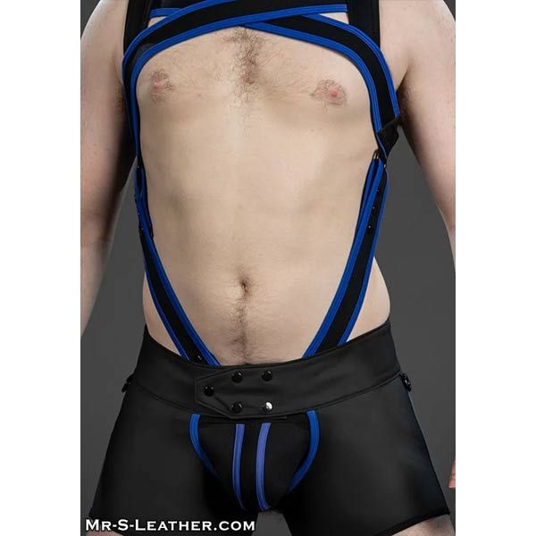 Mr.S Leather X-Factor Carbon Black Cock Strap | Blue