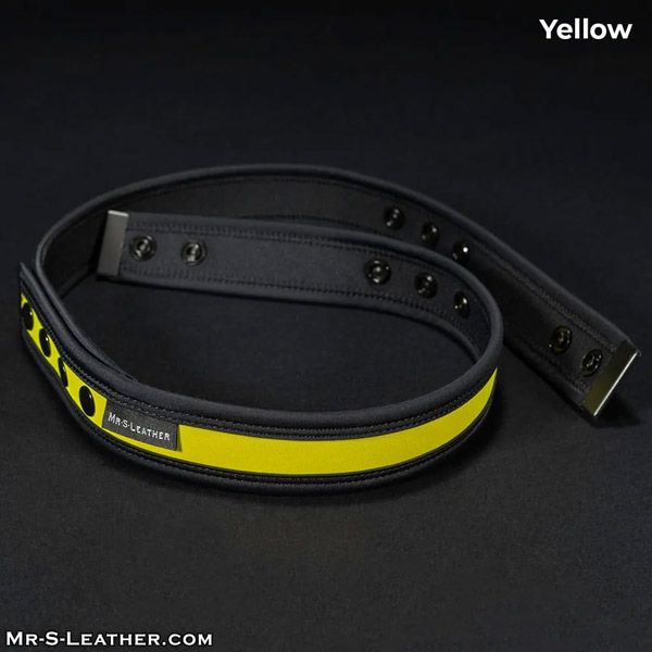 Mr. S Leather Neo Chastity Waist Strap for KINK3D | Yellow