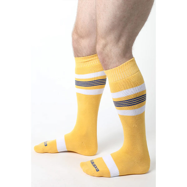 Cell Block 13 Tight End Knee High Socks | Yellow