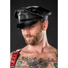 Mr.S Leather Biker (Muir) Cap With Matte Trim