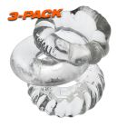 Oxballs BONEMAKER 3-PACK cockring kit - Clear