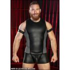 Mr. S Leather NEO MUSCLE Tank | Grey/Black