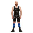 Mister B Rubber Muscle Shirt | Black/Blue