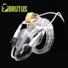 BRUTUS Volt Cage - Electro Chastity Cage Clear