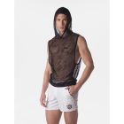 Barcode Berlin Kosy Sleeveless Hoody | Black