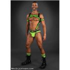 Mr.S Leather Bold Colour All-Access Brief | Lime