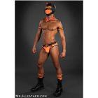 Mr.S Leather Bold Colour Jock Strap | Orange