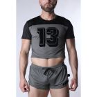 Cell Block 13 Starter Cropped Tee | Grey