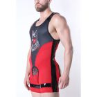 Cell Block 13 Kennel Club Dark Pup Singlet | Red