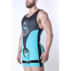 Cell Block 13 Kennel Club Dark Pup Singlet | Turquoise