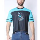 Cell Block 13 Kennel Club Dark Pup Cropped Tee | Turquoise