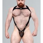 Dark Room Stamina Thong Mesh Body Suit | Black