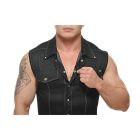 STUD DURANGO Cowboy Vest Denim | Black