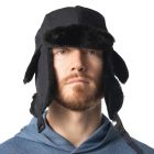 Nasty Pig Teddy Trapper Hat | Black