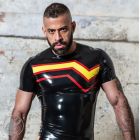 Invincible Rubber Rubber Pride Flag T-Shirt - Black