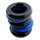 Oxballs JACKER 5-STACK five-pack tube super-strong cockrings BLUE/BLACK
