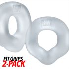 Oxballs FIT GRIPS 2-pack ergo-fit cockrings CLEAR/CLEAR