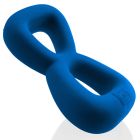 Oxballs BOOMERANG double-ring cockring & nut-tugger TEAL FIZZ