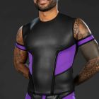 Mr. S Leather Neo Cyber Tee - Purple