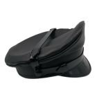 Biker Black Leather - Matte Black Visor