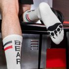 Boxer Barcelona Skater Socks BEAR - White/Red/Black