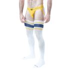 Nasty Pig Hook'd Up Thigh High Sock - White/Cadet Blue/Goldenrod - One Size