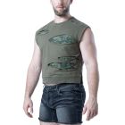 Nasty Pig Shred Sleeveless Crop Top - Army Green